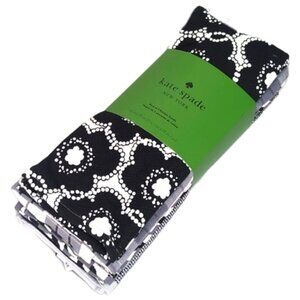 NEW Kate Spade Kitchen Towel Set 5 Pairs Printed Dish Towels Floral Plaid Black